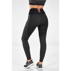 Fabletics High-Waisted Seamless Rib Legging Black